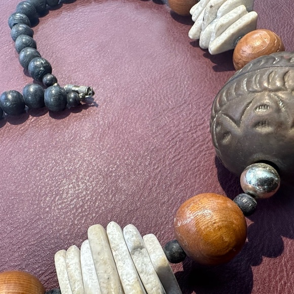 Unique original vintage necklace called bohemian rock chunky necklace - Picture 6 of 10